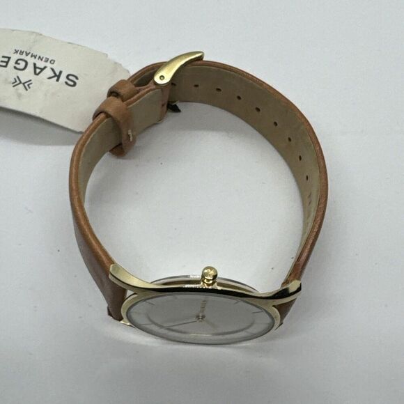 Skagen Holst SKW2344 Women\'s Brown Leather Analog Dial Quartz Wrist Watch AEA329 main image 7